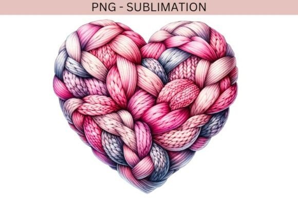 Download Knitted Heart Png Design for T-shirts - Knitted heart png Collection
