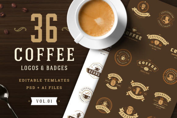 Download 36 Coffee Logos and Badges - Premium Resources
