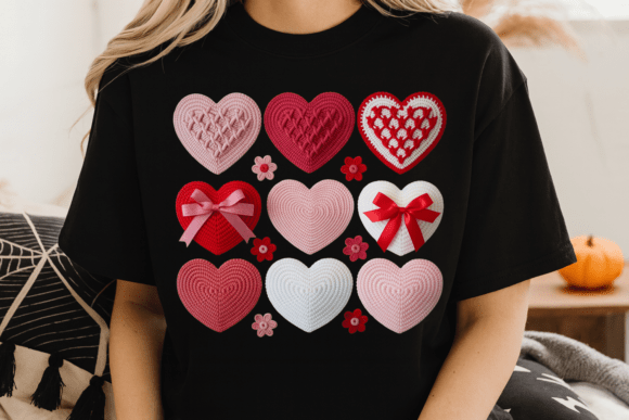 Download Knitted Heart PNG Bundle, Crochet &amp; Yarn - Knitted heart png Collection